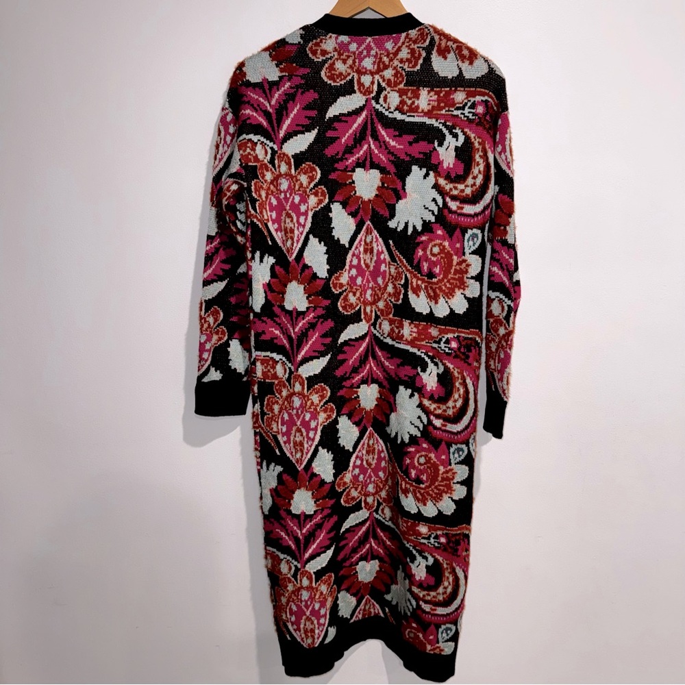 Like new Anthropologie Patterned Duster cardigan sweater size XS - Picture 13 of 14